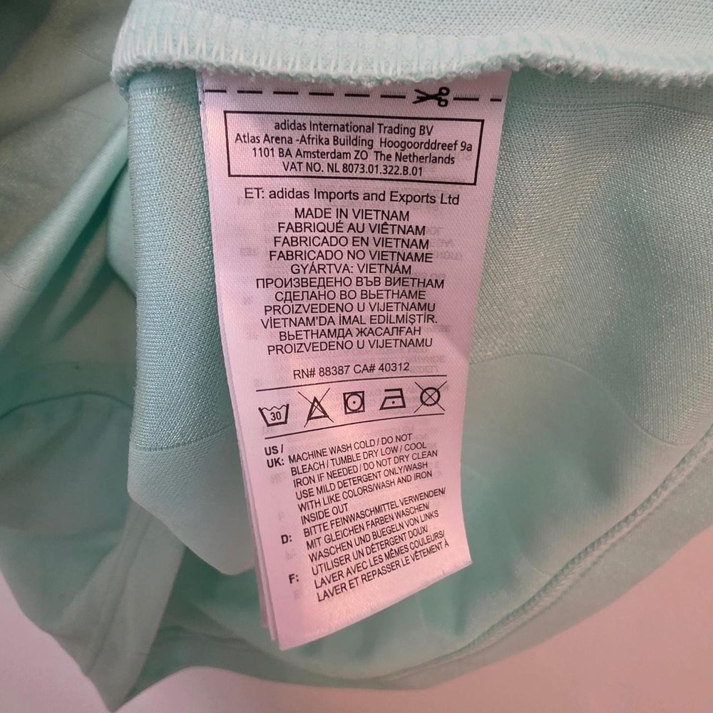 Adidas Tango Advanced Soccer Jersey Small Clear Mint Climalite - Picture 7 of 8